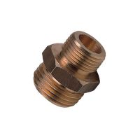 Niple bronce 1/4" x 1/4''