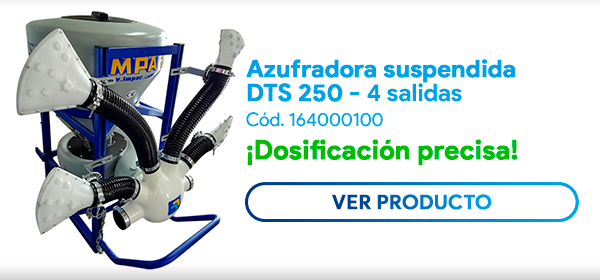 Azufradora DTS 250 L, 4 salidas