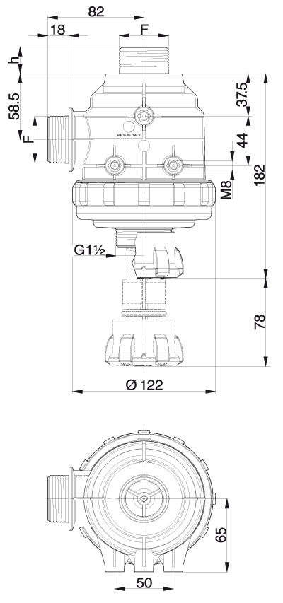 dimensión 008000281