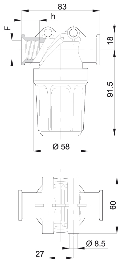 dimensión 008000304